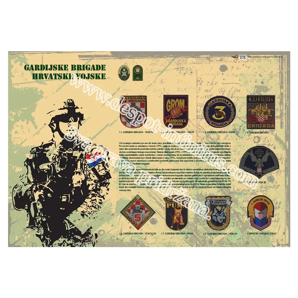 Plakat Gardijske Brigade Hrvatske vojske